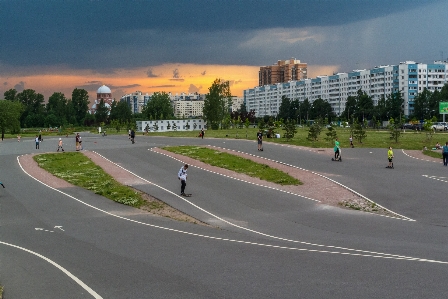 Park road sky asphalt Photo