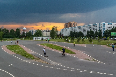 Park road sky residential area Photo