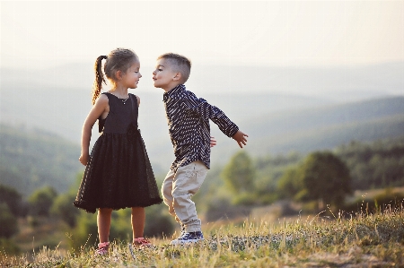 People in nature photograph grassland Photo