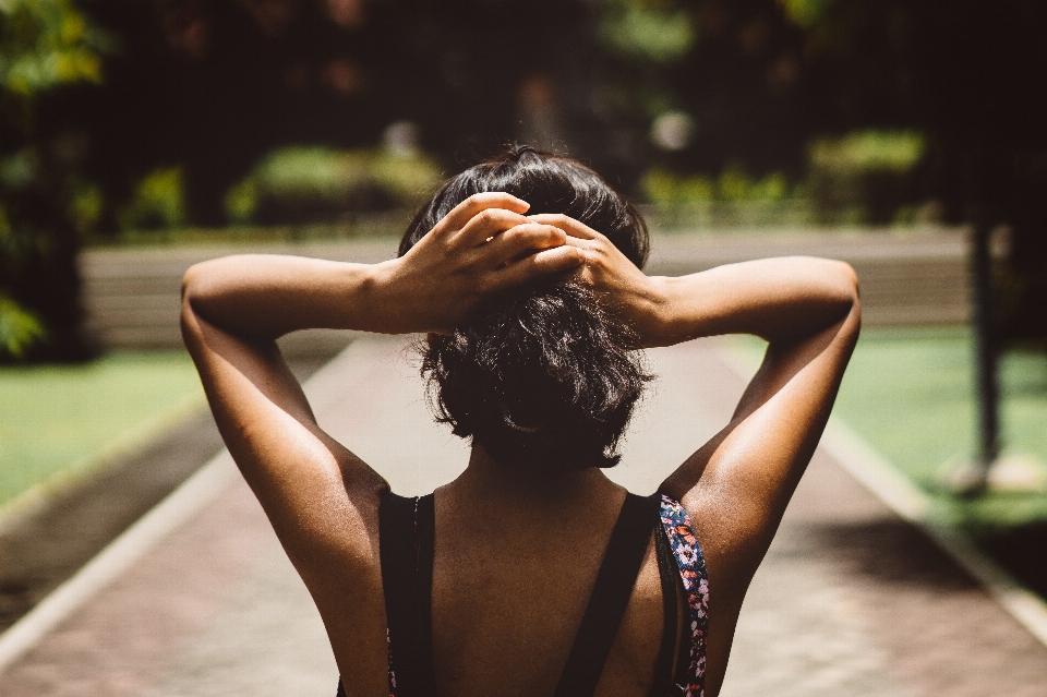 Cheveux eau épaule beauté