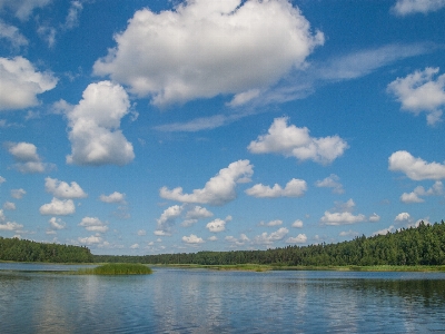 River clouds sky body of water Photo