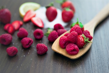 Food berry raspberry strawberry Photo