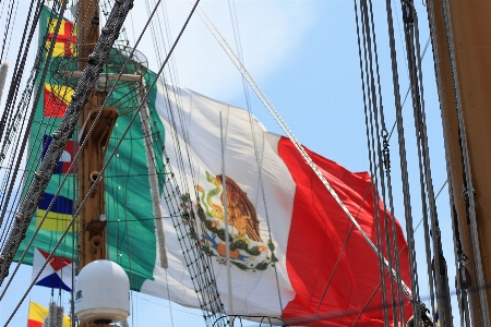 Flag mexico ship sea Photo