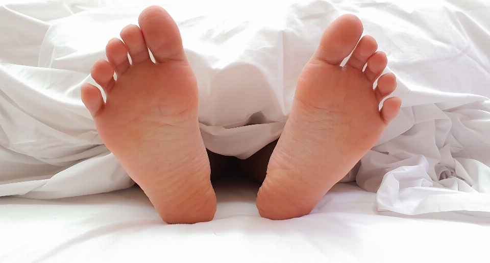 Piedi letto bianco
 suola
 femminili
