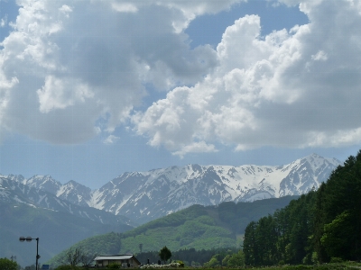 Japan nagano mountains snow capped Photo