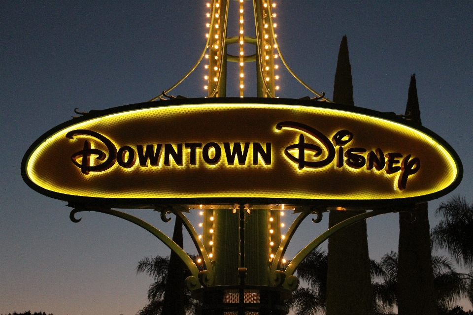 Disney downtown california sign