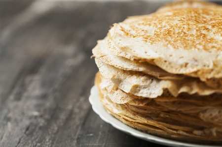 Pancakes dish food cuisine Photo