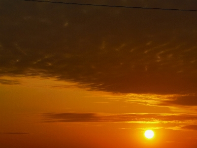 Foto Senja langit perasaan senang sesudahnya
 cakrawala