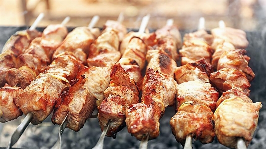 Kebab dish food shashlik Photo