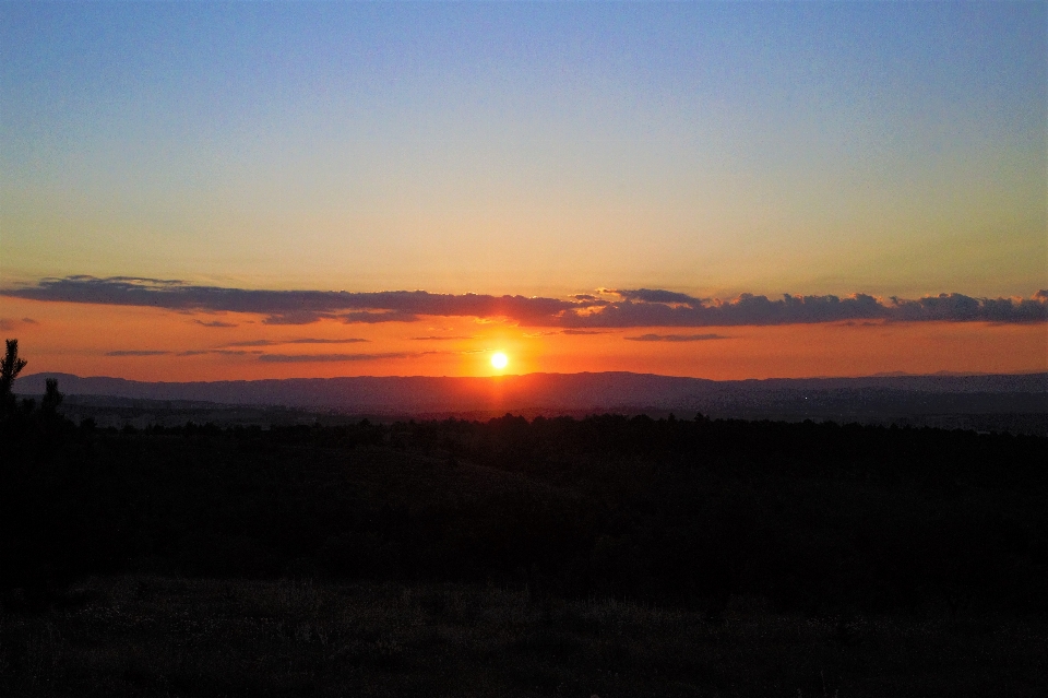 Sunset evening nature redness