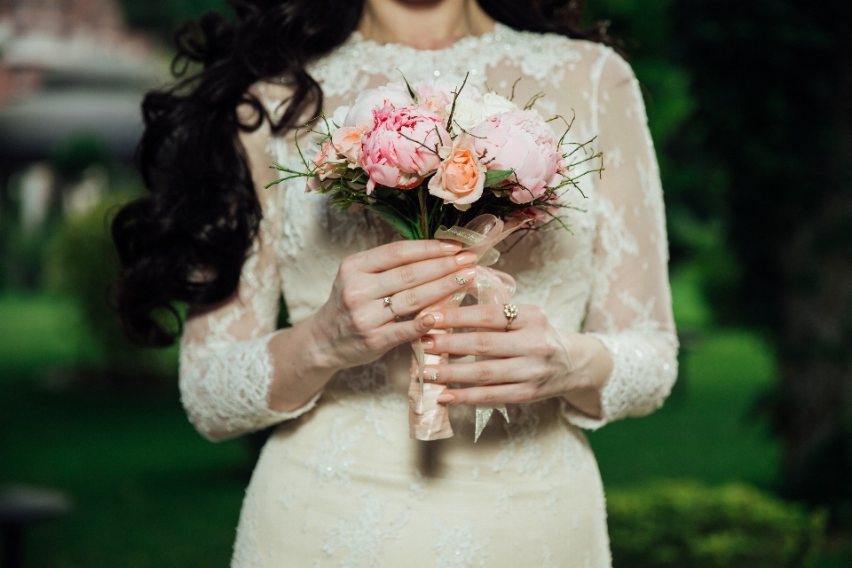 Foto braut hochzeitskleid
 rosa