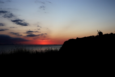 Sunset sky horizon cloud Photo