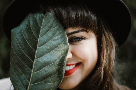 Face hair lip green Photo