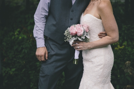 Bride photograph white wedding dress Photo