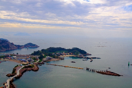 Island of korea body water sky Photo