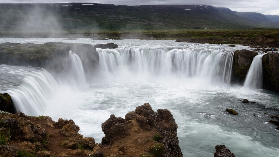 Waterfall body of water resources natural landscape