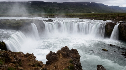 Waterfall body of water resources natural landscape Photo