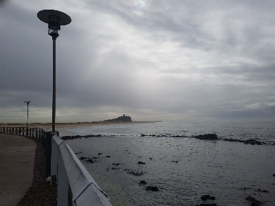 Natural sky street light sea Photo