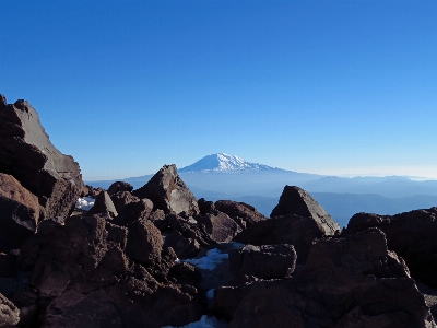 Mountainous landforms mountain range ridge Photo