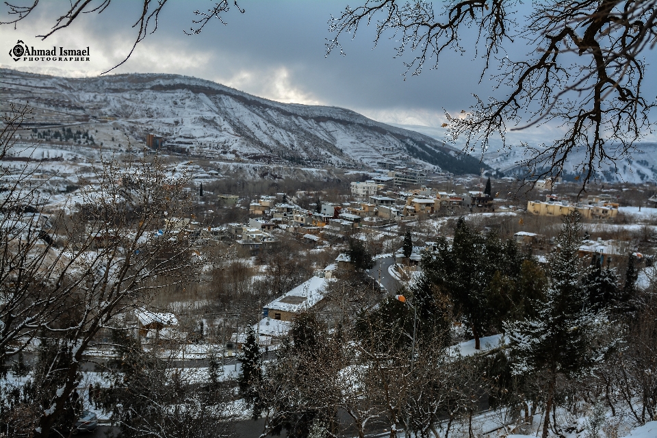 Landscape mountain snow winter