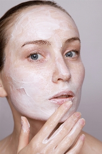 Young female woman applying Photo