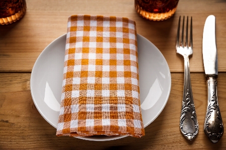 Fork cutlery tartan spoon Photo