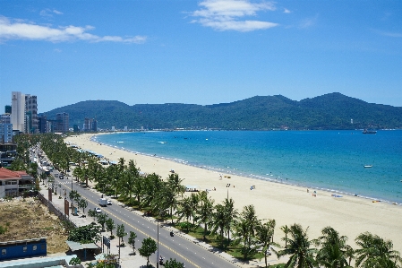 Foto Praia céu azul
 areia branca
 vietnã