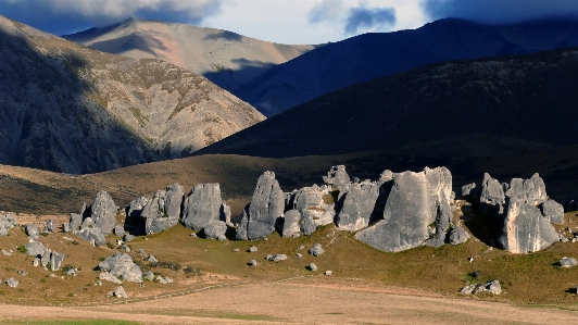 Mountainous landforms mountain range highland Photo