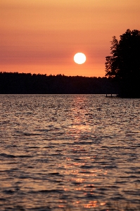 Sky horizon water sunset Photo