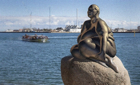 Danish mermaid older sculpture Photo