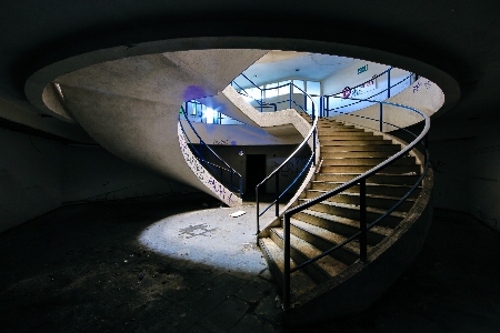 Stairs hallway turning rotate Photo