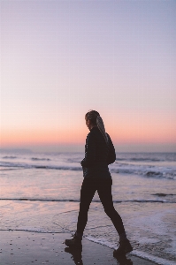 People in nature sky sea water Photo