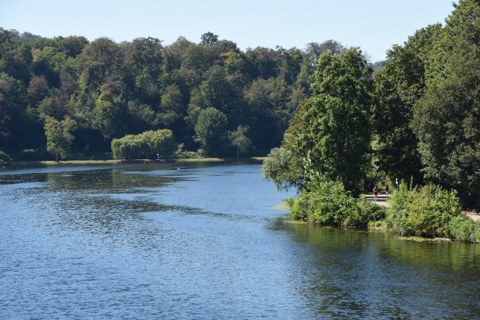 Heisingen bruecke bridge lake