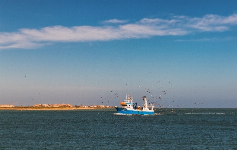 Ship water transportation sky sea Photo