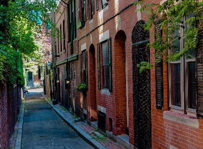 Neighbourhood street brick alley Photo