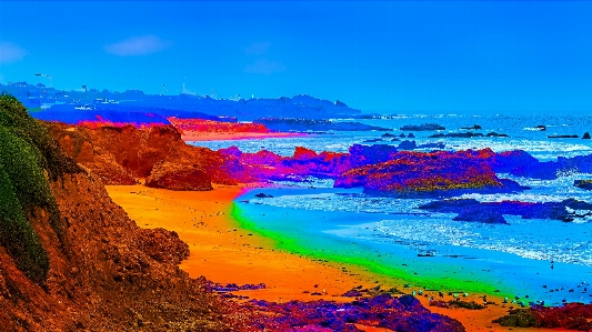 California shore beach landscape Photo