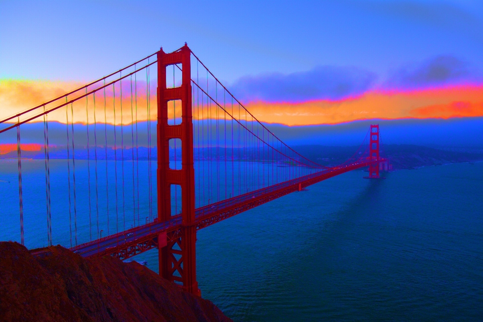 Goldene brücke
 sonnenuntergang bucht von san francisco
 landschaft