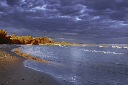 Beach sunset shore landscape Photo