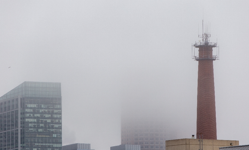 Atmospheric phenomenon fog haze skyscraper