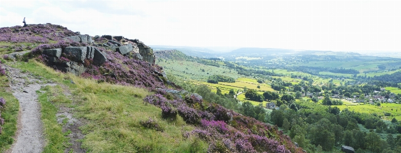 Natural mountainous landforms landscape vegetation Photo