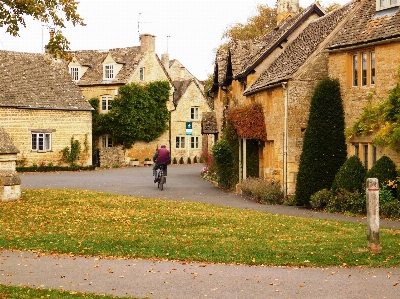 Peaceful bike ride riding lower slaughter the cotswolds Photo