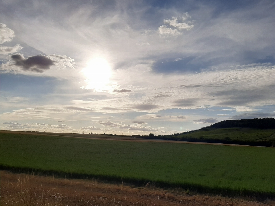 Sky cloud grassland plain