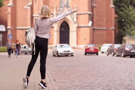 Woman street girl city Photo