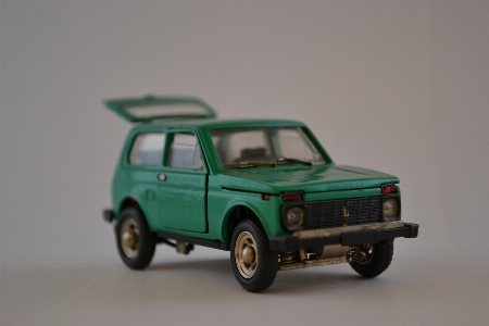 Car toy model green Photo