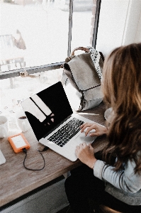 Office equipment desk laptop Photo