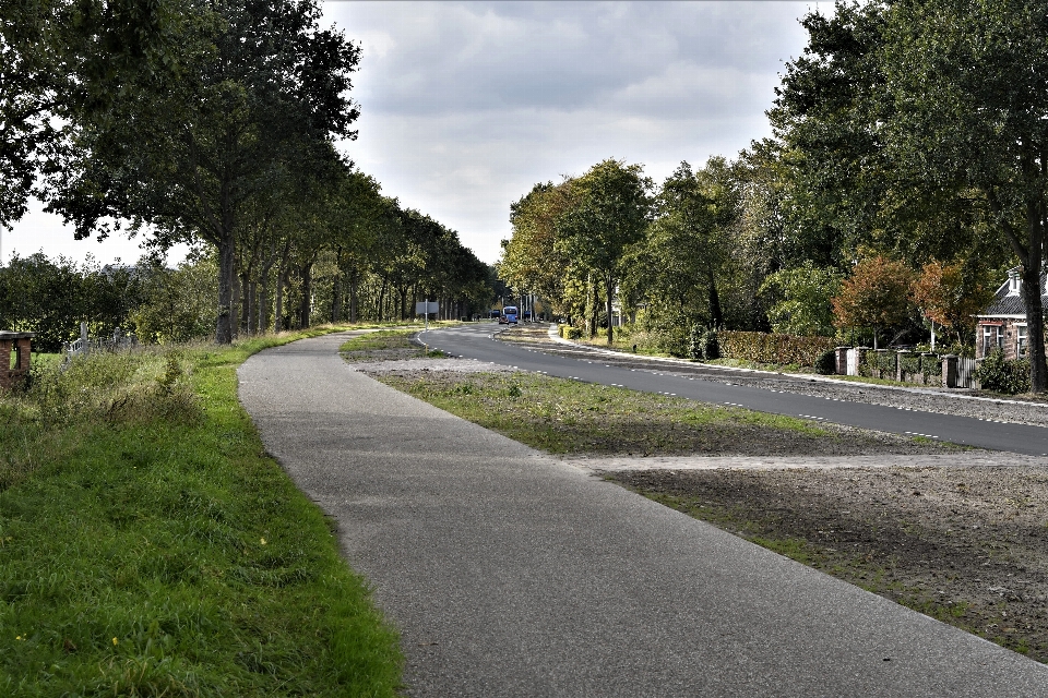 Hurdegaryp road asphalt lane