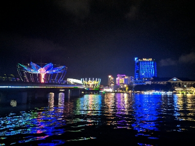 City reflection night cityscape Photo