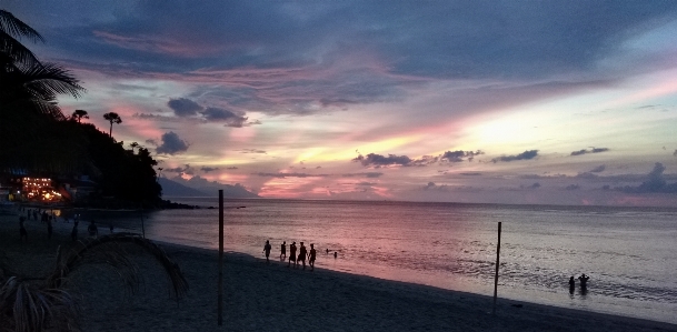 Philippines white beach puerto galera sunset Photo