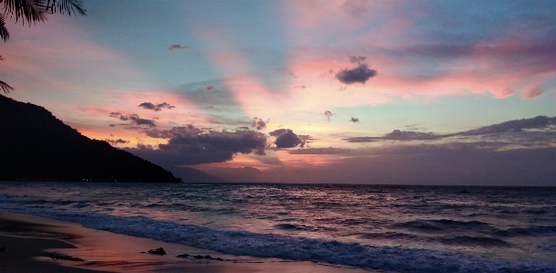 Philippines white beach puerto galera sunset Photo