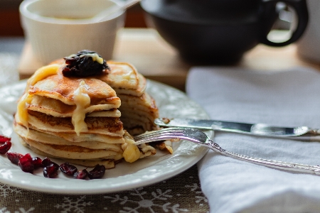 Dish food pancake breakfast Photo